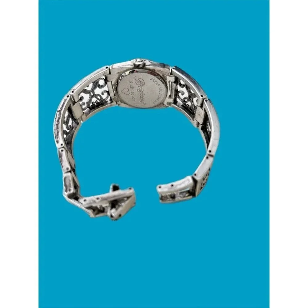Brighton Richardson Watch New Battery Beautiful Silver Plated. Large face,